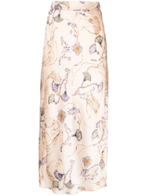 

Floral-print silk skirt, Forte Forte Floral-print silk skirt