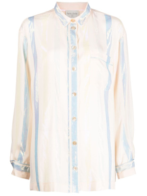 

Satin-finish striped shirt, Forte Forte Satin-finish striped shirt