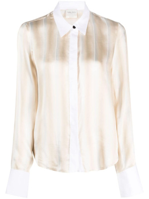 

Stripe-print silk-blend shirt, Forte Forte Stripe-print silk-blend shirt
