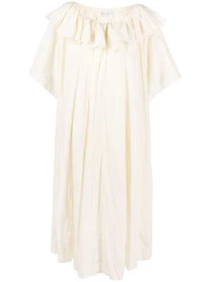 

Ruffled cotton-blend dress, Forte Forte Ruffled cotton-blend dress
