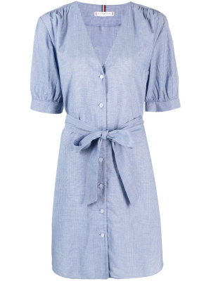 

Striped belted shirt dress, Tommy Hilfiger Striped belted shirt dress