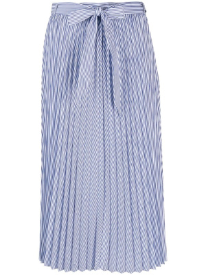 

Ithaka-stripe pleated midi skirt, Tommy Hilfiger Ithaka-stripe pleated midi skirt