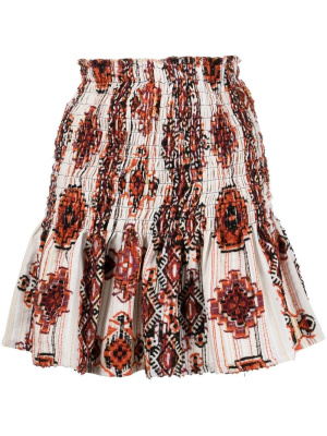 

Tomie smocked mini skirt, IRO Tomie smocked mini skirt