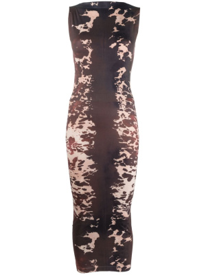 

Cow-print seamless midi dress, Acne Studios Cow-print seamless midi dress