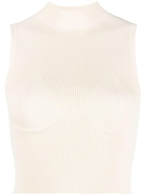

Ribbed-knit cropped top, SANDRO Ribbed-knit cropped top