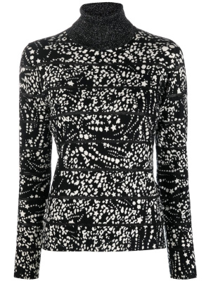 

Leopard-print roll-neck top, LIU JO Leopard-print roll-neck top