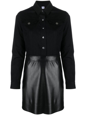 

Stretch-denim mini shirtdress, LIU JO Stretch-denim mini shirtdress