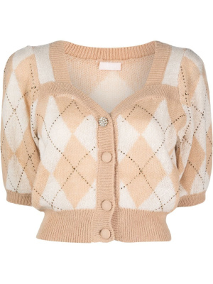 

Argyle print cardigan, LIU JO Argyle print cardigan