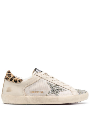 

Super-star glitter low-top sneakers, Golden Goose Super-star glitter low-top sneakers