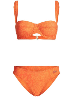 

Paisley-print balconette bikini set, ETRO Paisley-print balconette bikini set