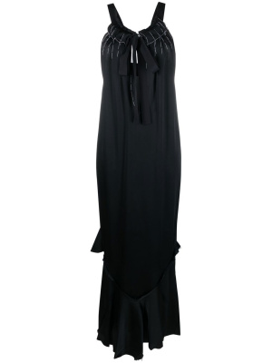 

Contrast-stitching maxi dress, Maison Margiela Contrast-stitching maxi dress