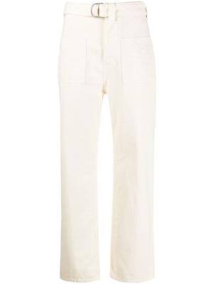 

Belted-waist straight trousers, ETRO Belted-waist straight trousers