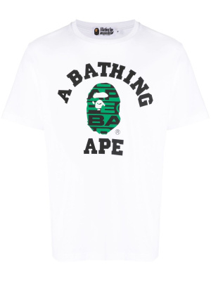 

Logo-print cotton T-shirt, A BATHING APE® Logo-print cotton T-shirt