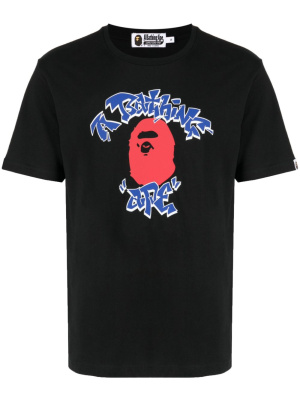 

Logo-print cotton T-shirt, A BATHING APE® Logo-print cotton T-shirt