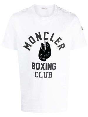 

Logo-print crew-neck T-shirt, Moncler Logo-print crew-neck T-shirt