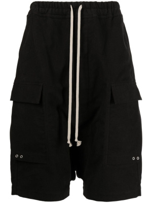 

Elasticated-waist drop-crotch shorts, Rick Owens Elasticated-waist drop-crotch shorts
