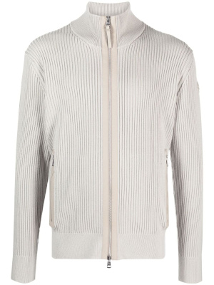

Logo-patch virgin wool cardigan, Moncler Logo-patch virgin wool cardigan