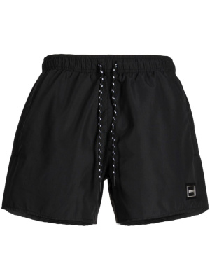 

Logo-plaque drawstring shorts, HUGO Logo-plaque drawstring shorts