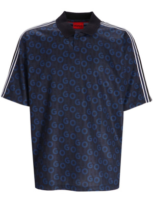 

Monogram-print polo shirt, HUGO Monogram-print polo shirt