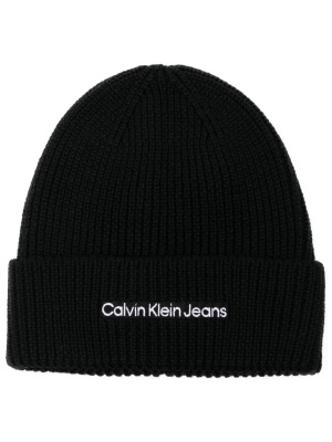 

Embroidered-logo beanie, Calvin Klein Jeans Embroidered-logo beanie