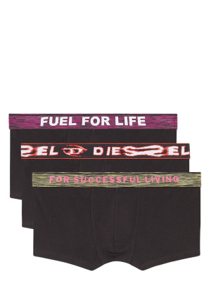

Logo-waistband set of three boxers, Diesel Logo-waistband set of three boxers