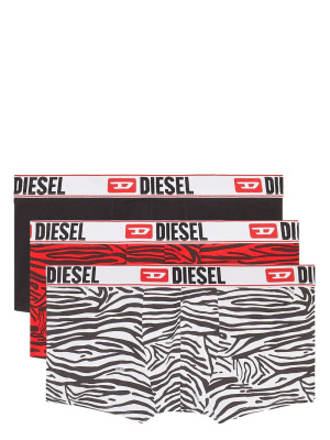 

Zebra-print set of three boxers, Diesel Zebra-print set of three boxers
