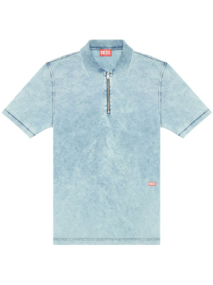 

T-Smith-Zip acid-washed polo shirt, Diesel T-Smith-Zip acid-washed polo shirt