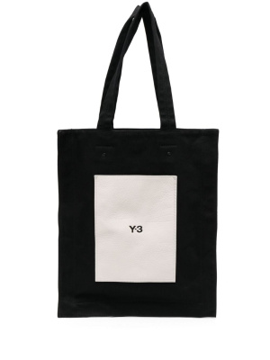 

Lux logo-print tote bag, Y-3 Lux logo-print tote bag