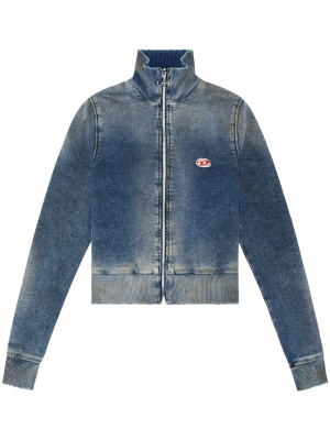 

Logo-patch denim jacket, Diesel Logo-patch denim jacket