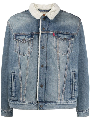 

Faux-shearling collar denim jacket, Levi's Faux-shearling collar denim jacket