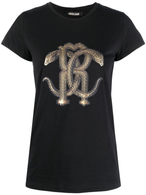 

Mirror Snake-print T-shirt, Roberto Cavalli Mirror Snake-print T-shirt