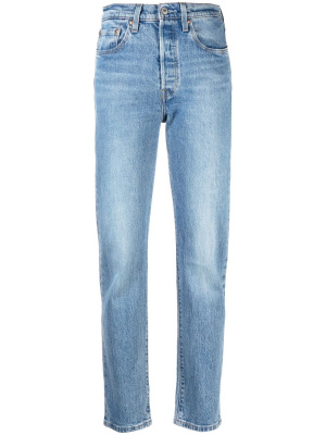 

501 cropped denim jeans, Levi's 501 cropped denim jeans