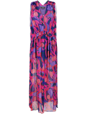 

Abstract pattern plunging V-neck dress, ISABEL MARANT Abstract pattern plunging V-neck dress
