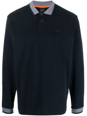 

Logo-print cotton polo shirt, BOSS Logo-print cotton polo shirt