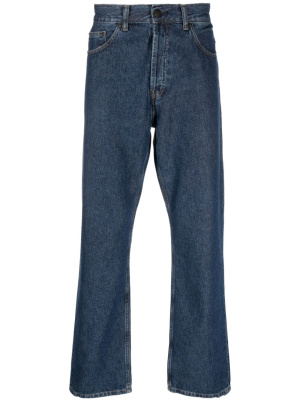 

Straight-leg logo-patch jeans, Carhartt WIP Straight-leg logo-patch jeans