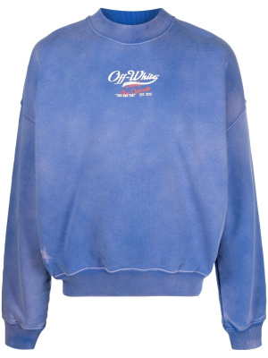 

Wave Off boxy crew-neck sweatshirt, Off-White Wave Off boxy crew-neck sweatshirt