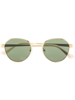 

Logo-engraved round-frame sunglasses, Gucci Eyewear Logo-engraved round-frame sunglasses