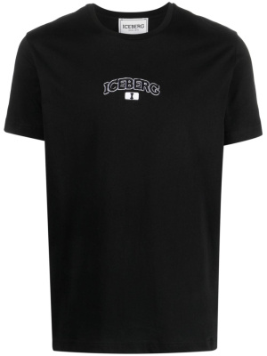 

Logo-embroidered cotton T-shirt, Iceberg Logo-embroidered cotton T-shirt