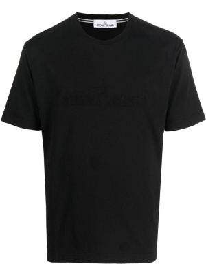 

Logo-embroidered cotton T-shirt, Stone Island Logo-embroidered cotton T-shirt