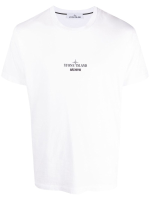 

Logo-print cotton T-shirt, Stone Island Logo-print cotton T-shirt