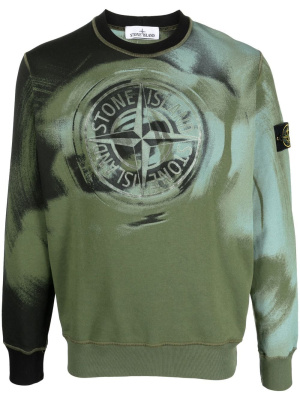 

Logo-print long-sleeve sweatshirt, Stone Island Logo-print long-sleeve sweatshirt