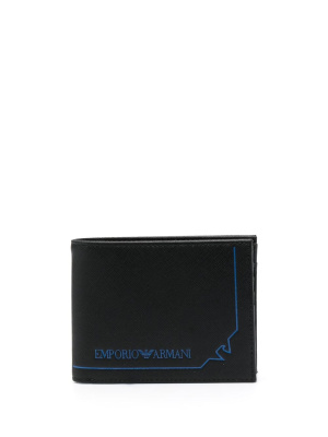 

Logo-print bi-fold wallet, Emporio Armani Logo-print bi-fold wallet