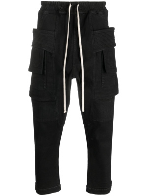 

Drawstring cargo cropped trousers, Rick Owens DRKSHDW Drawstring cargo cropped trousers