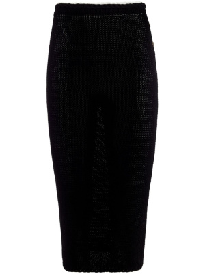 

The Serafina crochet midi skirt, KHAITE The Serafina crochet midi skirt