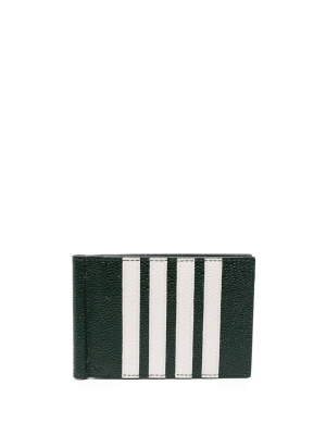 

4-Bar stripe leather wallet, Thom Browne 4-Bar stripe leather wallet