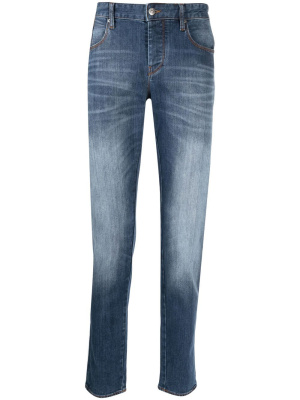 

Stonewashed straight-leg jeans, Armani Exchange Stonewashed straight-leg jeans