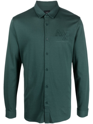 

Embossed-logo shirt, Armani Exchange Embossed-logo shirt