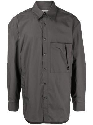 

Logo-print poplin shirt, Wooyoungmi Logo-print poplin shirt