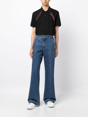 

Logo-tape cotton polo shirt, Alexander McQueen Logo-tape cotton polo shirt