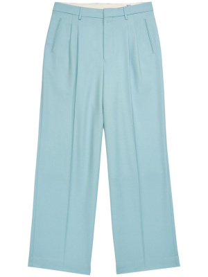

Wide-leg virgin-wool trousers, AMI Paris Wide-leg virgin-wool trousers